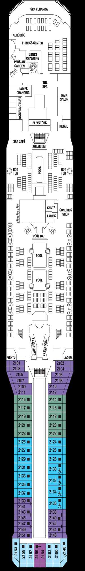 Deck plan for Celebrity Silhouette