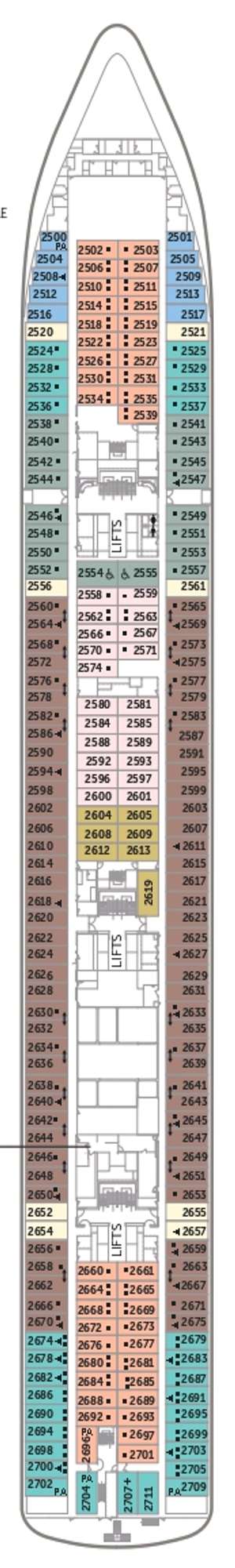 Deck plan for Borealis