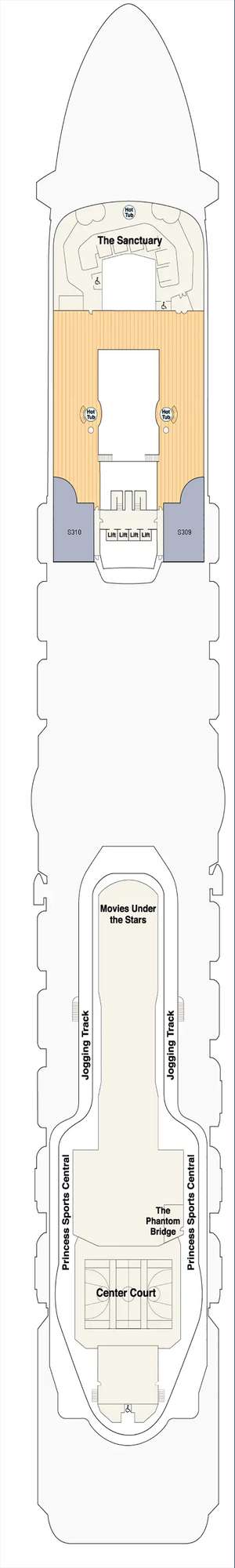 Deck plan for Enchanted Princess