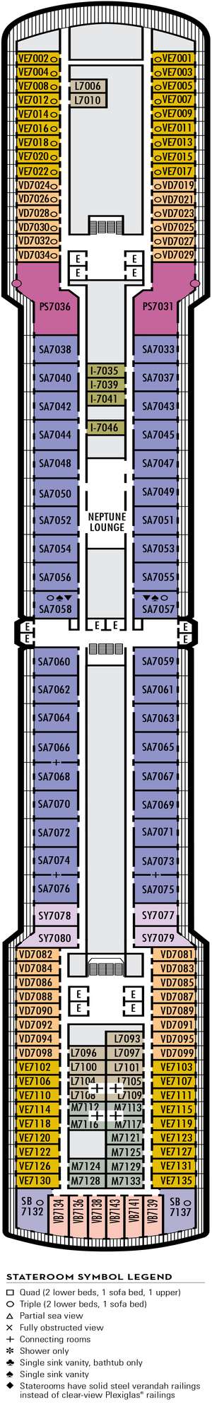 Deck plan for Eurodam