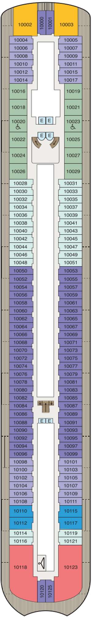 Deck plan for Oceania Sonata