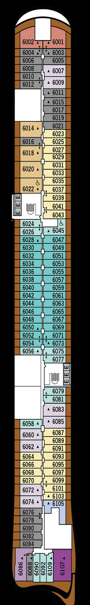 Deck plan for Silver Nova