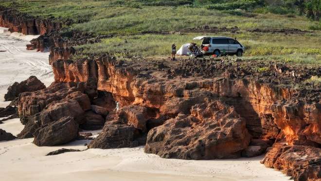 Explore a scattering of rugged islands and ancient rock art off Western Australia.