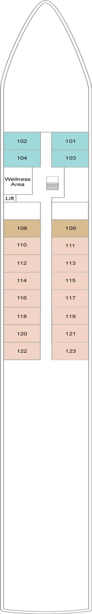 Deck plan for TUI Aria