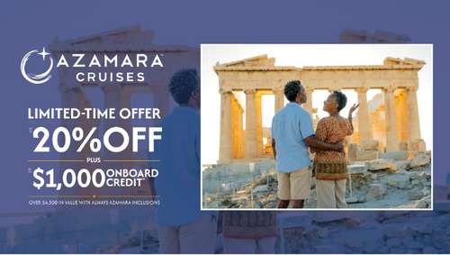 Azamara - Iglu - July Flash Sale promotional banner