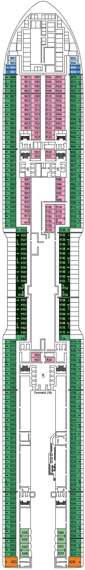 Deck plan for MSC World America