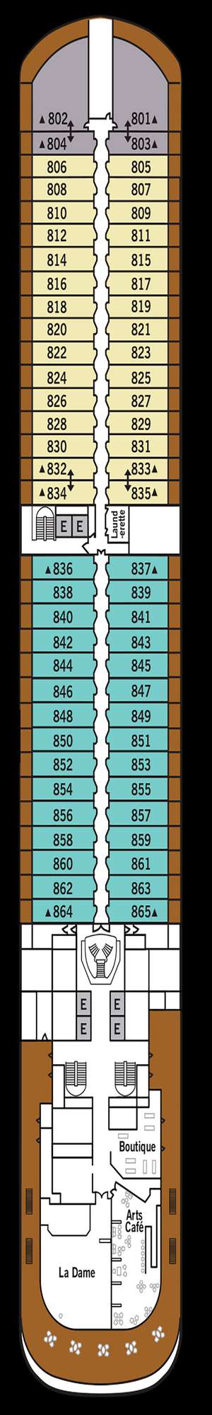 Deck plan for Silver Dawn