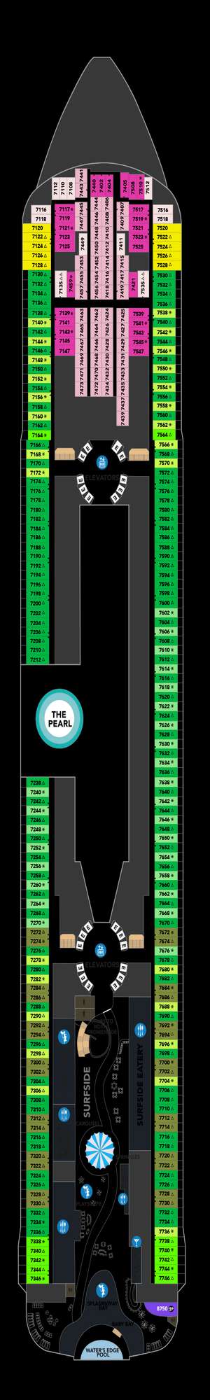 Deck plan for Legend of the Seas