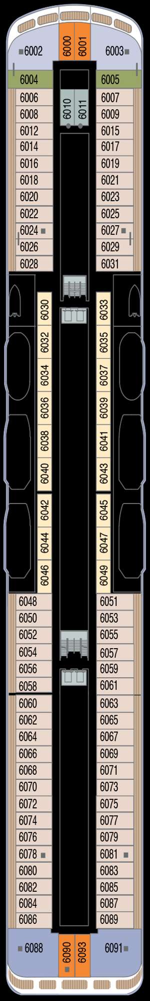 Deck plan for Azamara Pursuit