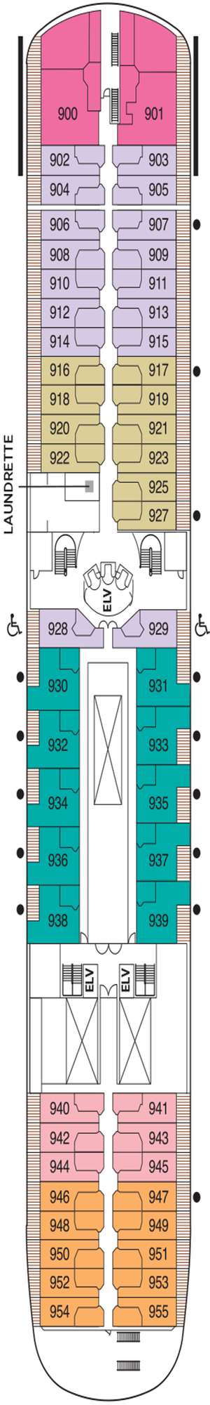 Deck plan for Regent Seven Seas Navigator