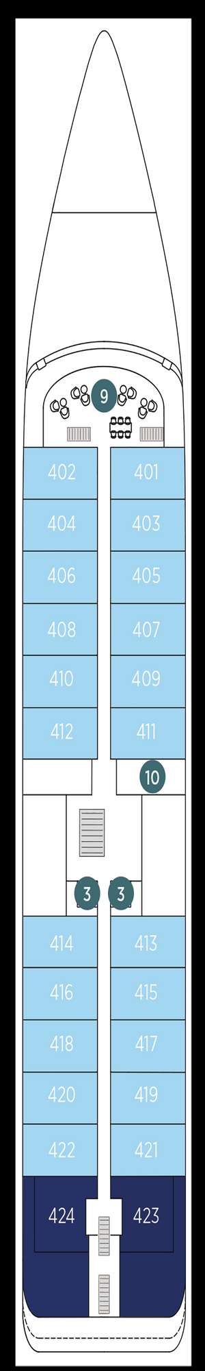 Deck plan for Emerald Sakara