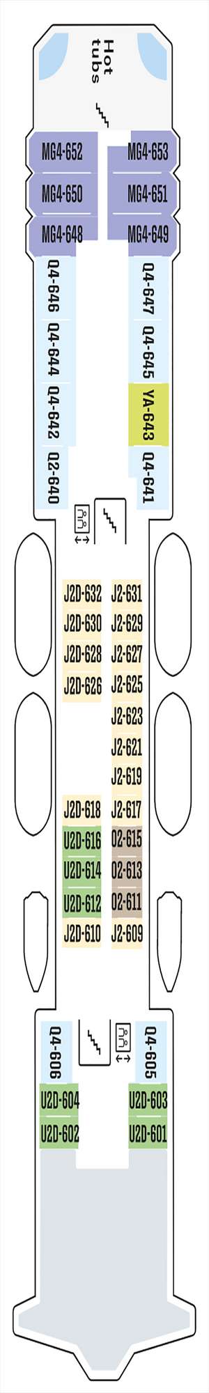 Deck plan for MS Nordlys