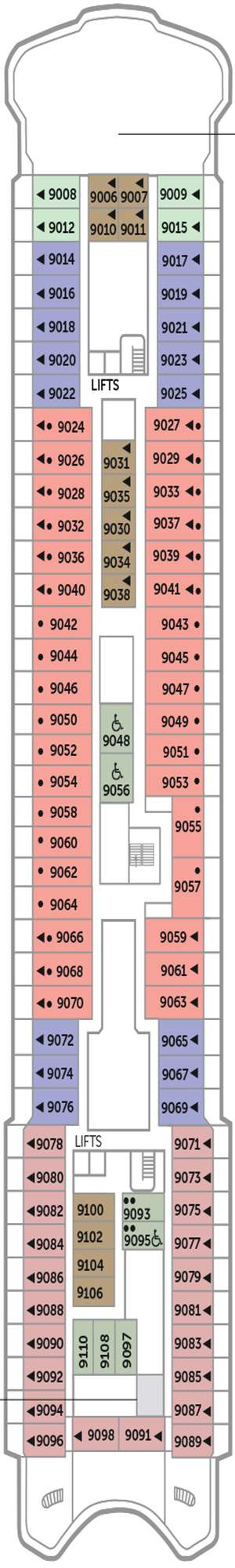 Deck plan for Balmoral