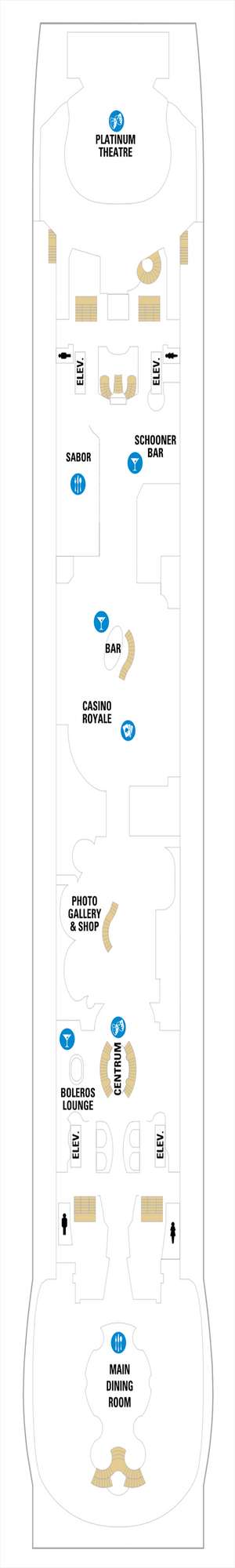 Deck plan for Liberty of the Seas