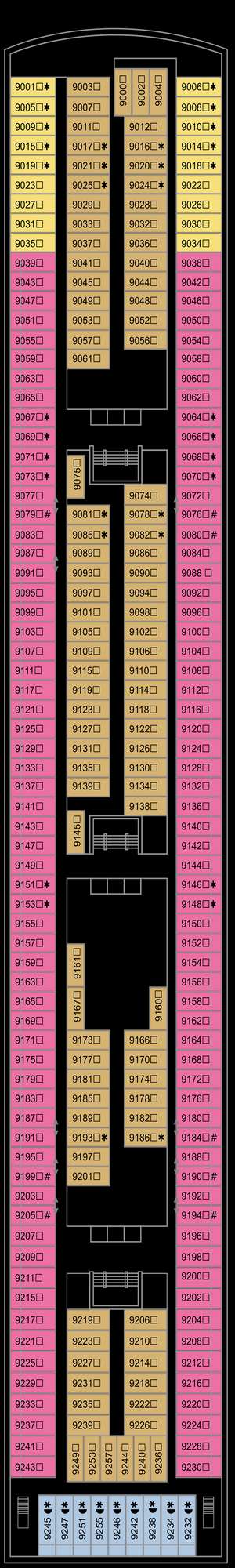 Deck plan for Marella Explorer 2