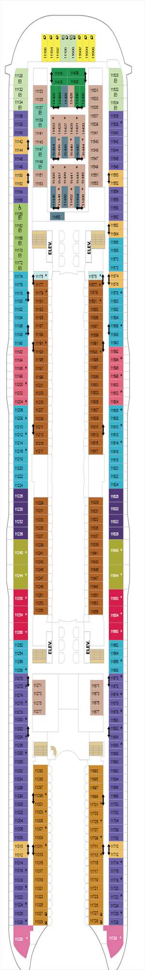 Deck plan for Harmony of the Seas