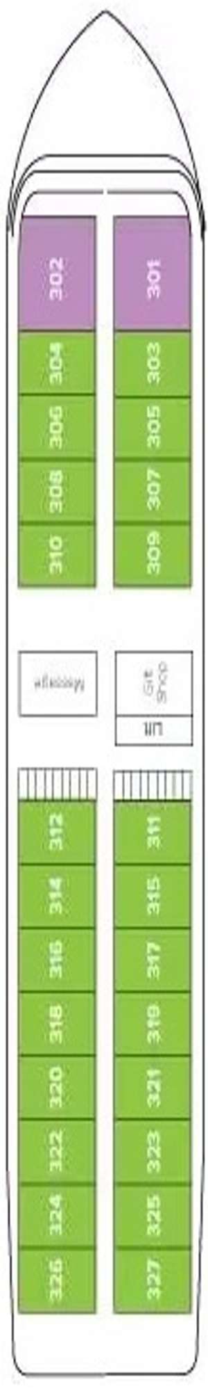 Deck plan for Travelmarvel Sirius
