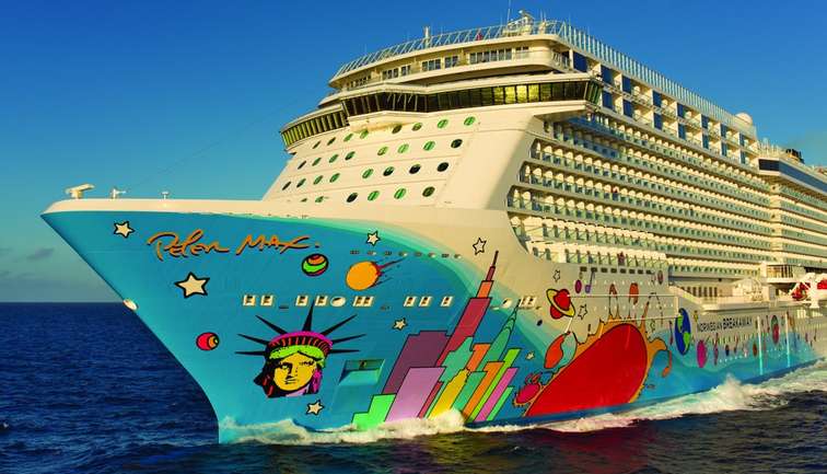 aerial shot of norwegian breakaway