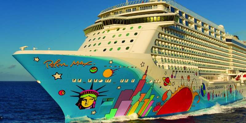 aerial shot of norwegian breakaway