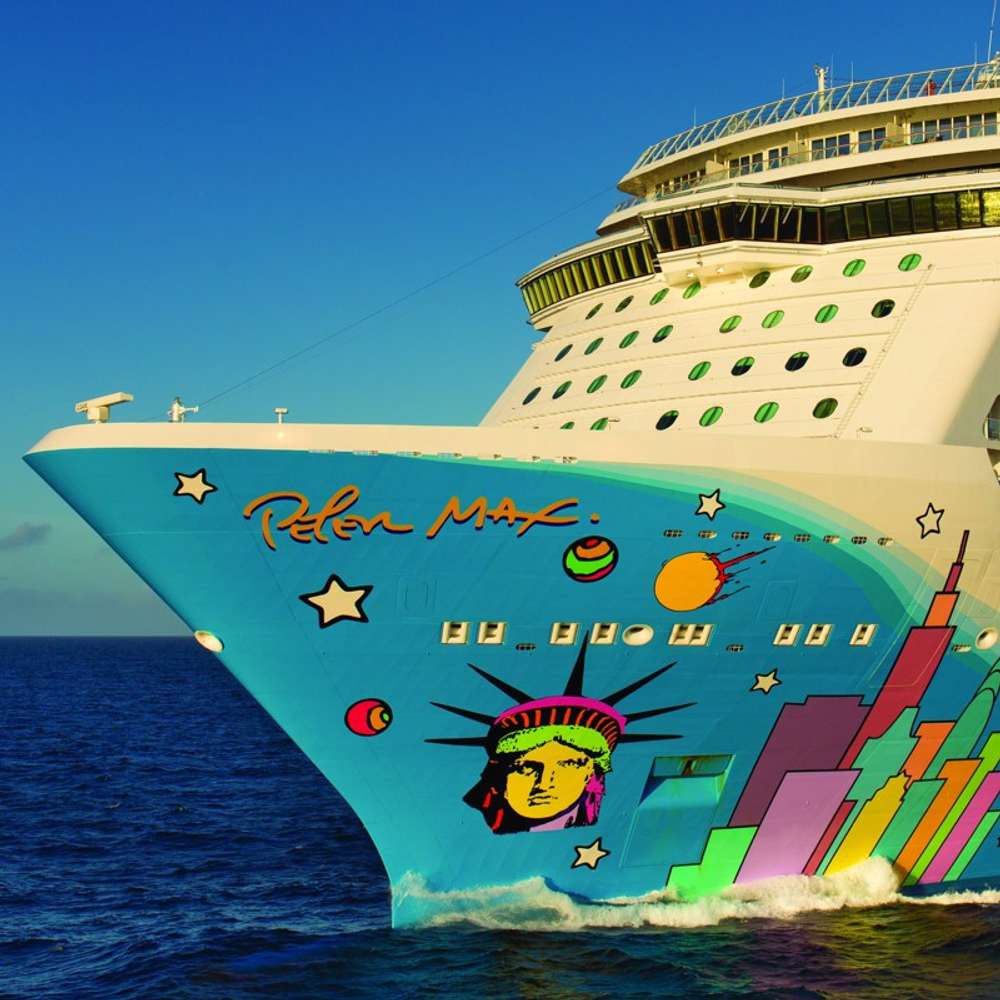aerial shot of norwegian breakaway