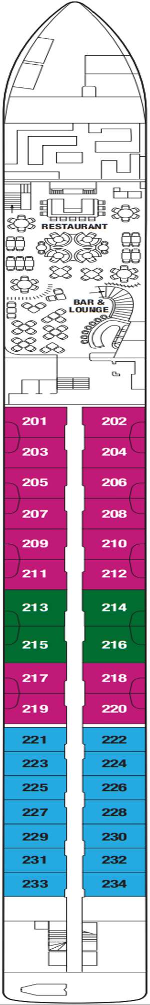 Deck plan for Celebrity Roamer