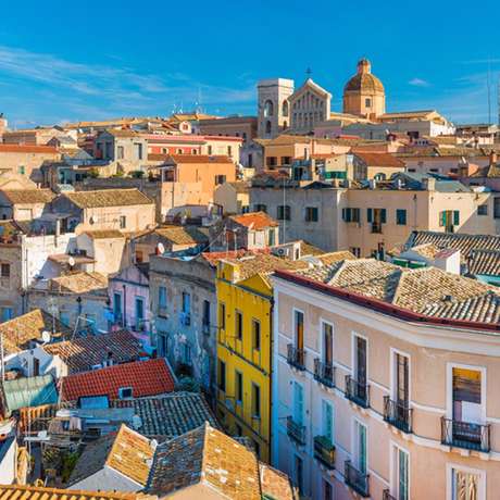 Photo overview of Cagliari, Sardinia