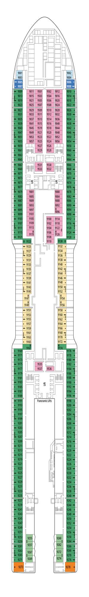 Deck plan for MSC World America