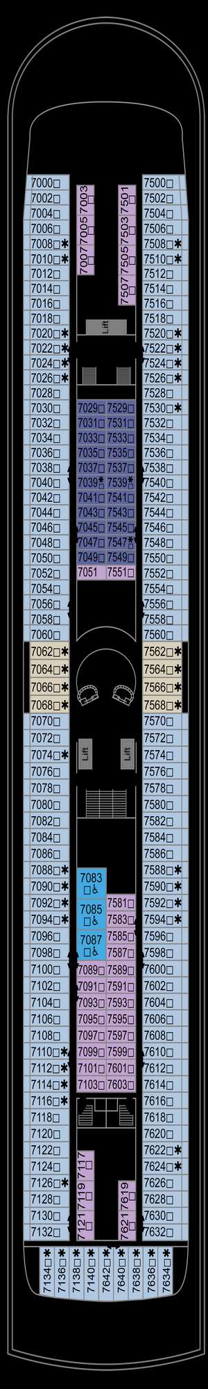 Deck plan for Marella Discovery