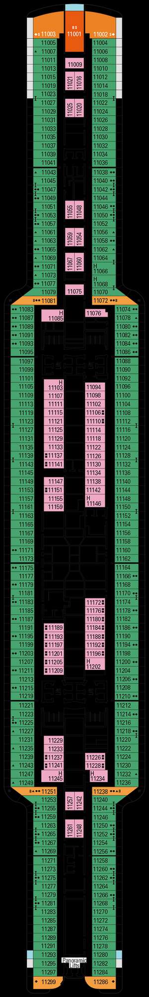 Deck plan for MSC Seascape