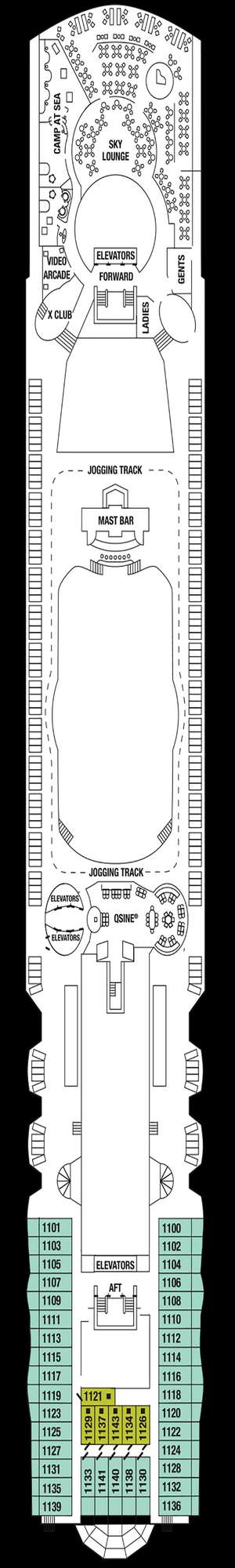 Deck plan for Celebrity Summit