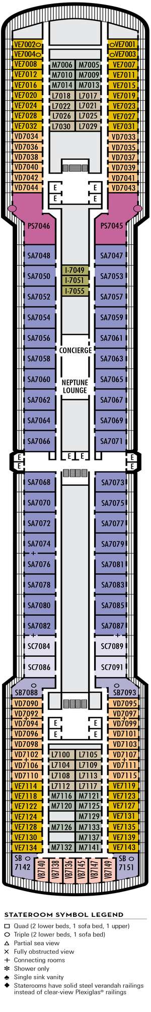 Deck plan for Westerdam