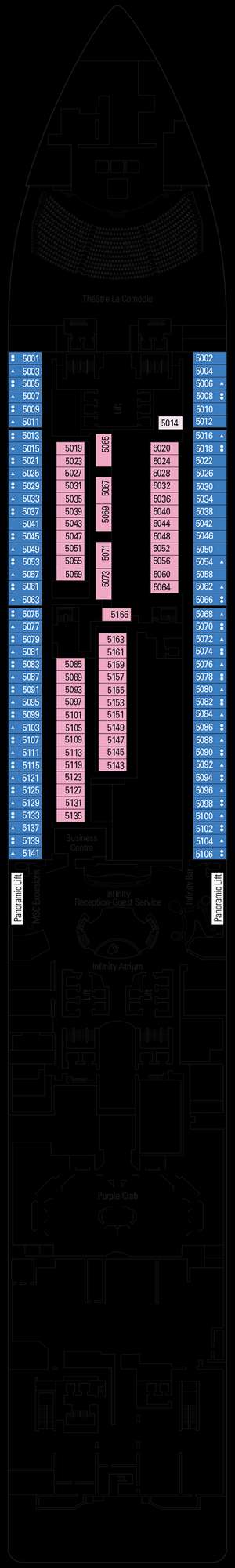 Deck plan for MSC Grandiosa