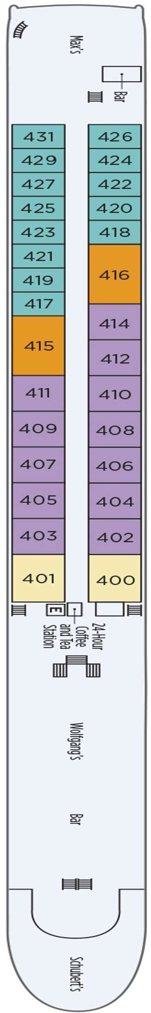 Deck plan for S.S. Beatrice