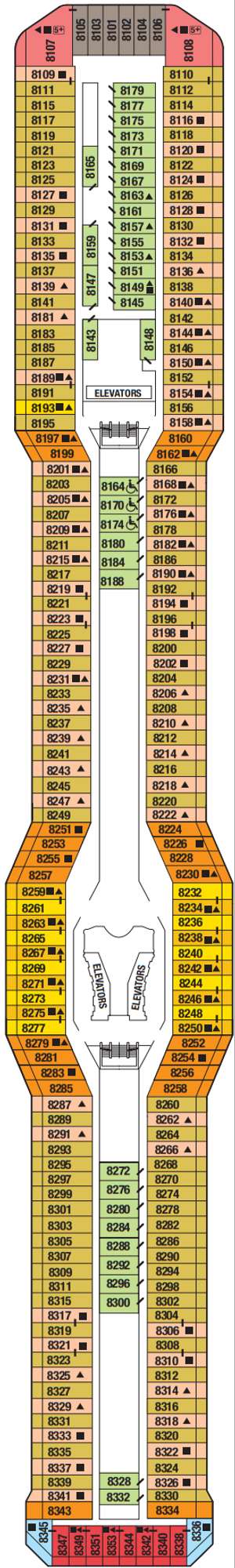 Deck plan for Celebrity Equinox