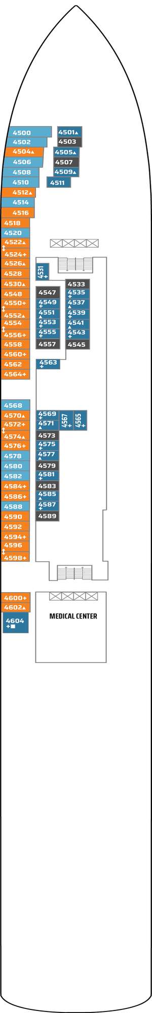 Deck plan for Norwegian Jade