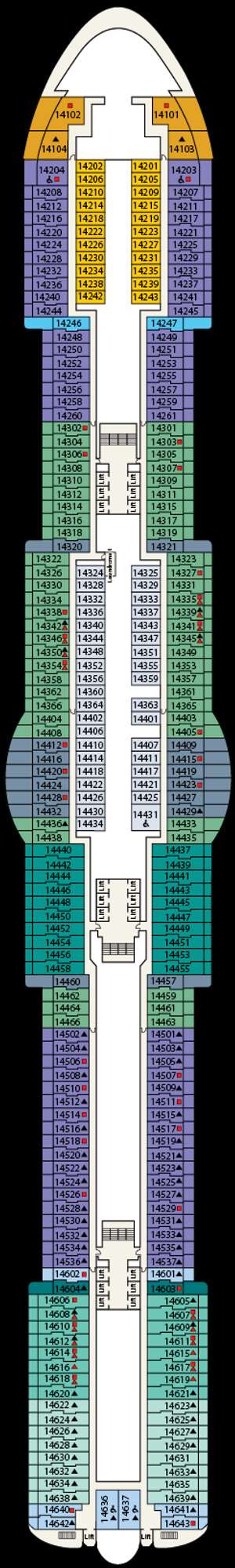 Deck plan for Star Princess