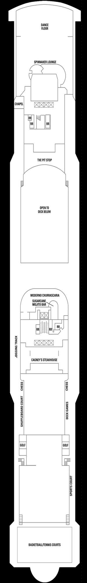 Deck plan for Norwegian Jewel