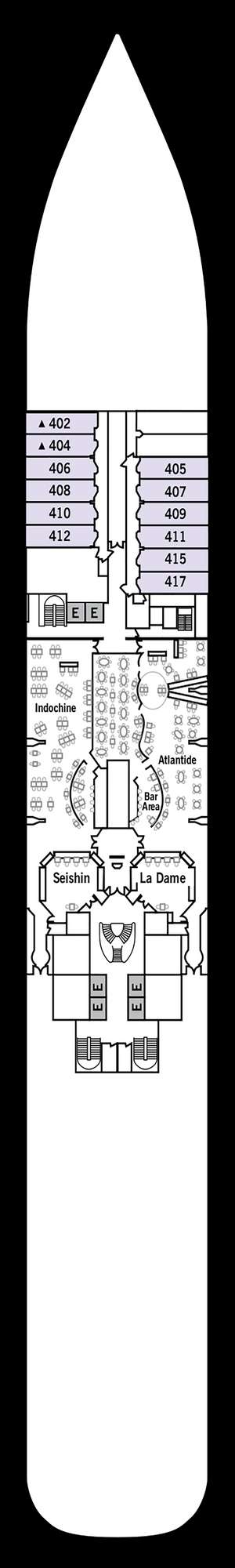 Deck plan for Silver Spirit