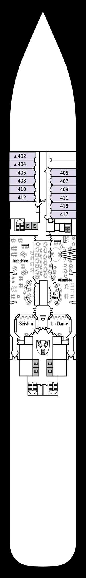 Deck plan for Silver Spirit