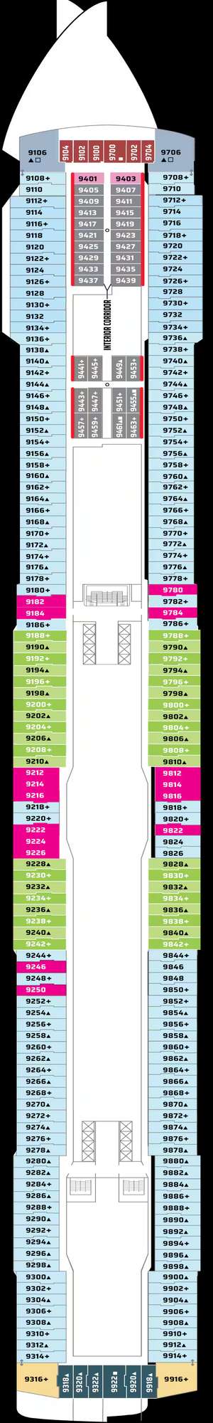 Deck plan for Norwegian Getaway