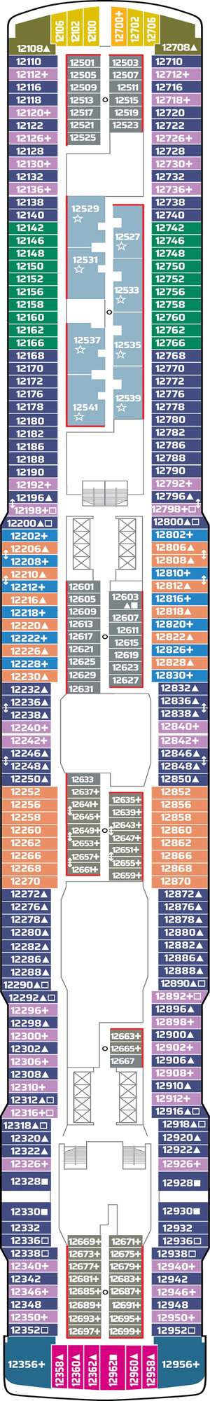 Deck plan for Norwegian Joy