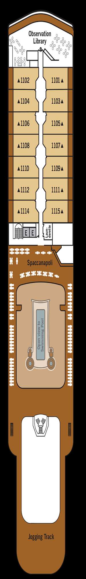 Deck plan for Silver Dawn