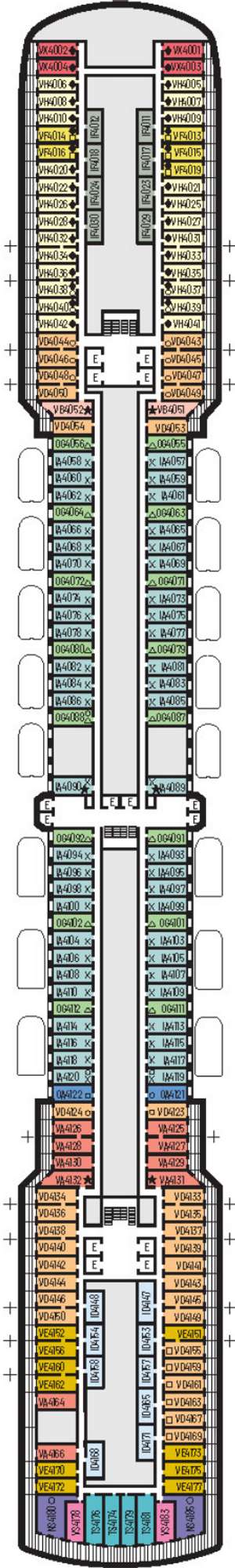 Deck plan for Oosterdam