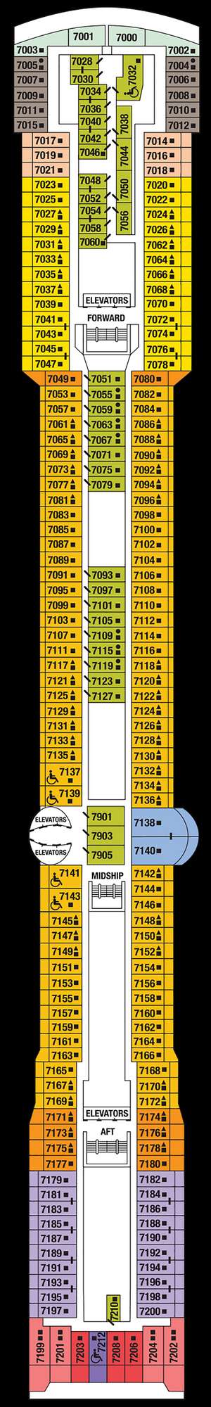 Deck plan for Celebrity Infinity