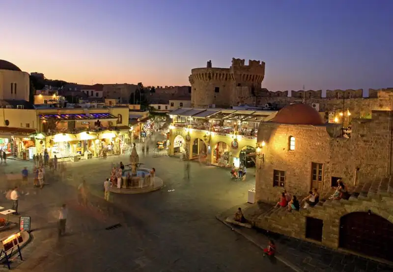Rhodes Town Medieval Town Greece