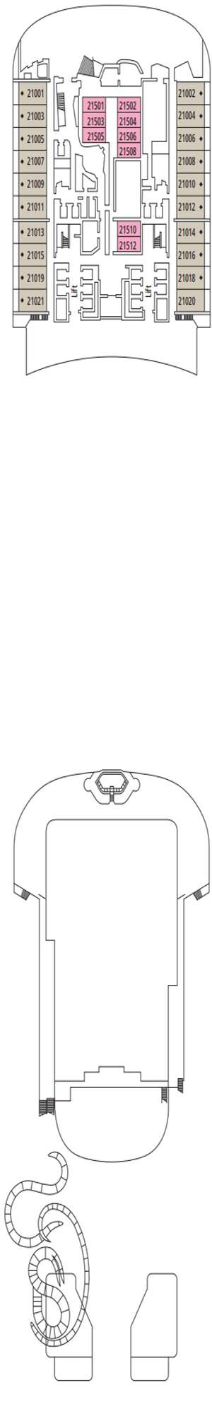 Deck plan for MSC World Atlantic