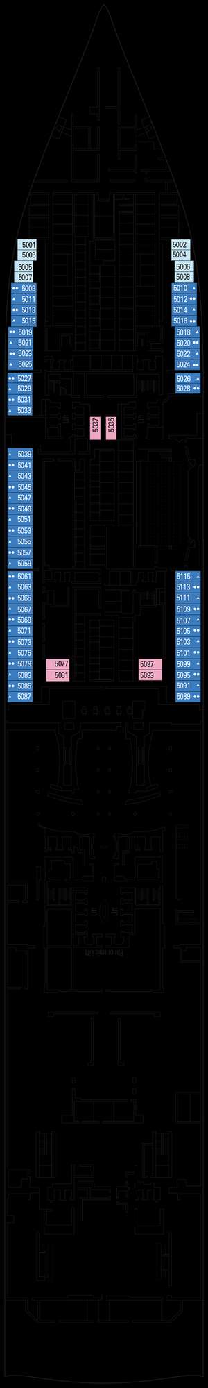 Deck plan for MSC World Europa