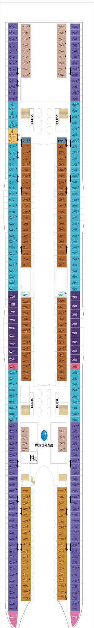 Deck plan for Wonder of the Seas