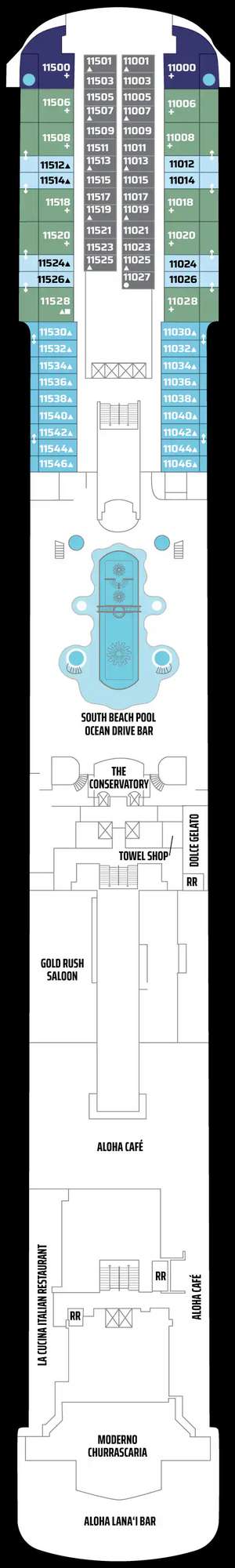 Deck plan for Pride of America