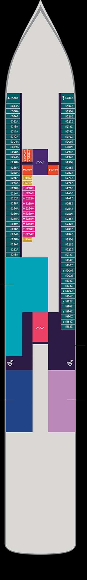 Deck plan for Brilliant Lady